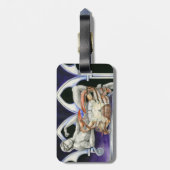 Ms Crabtree, The New World Bagagelabel (Achterkant verticaal)