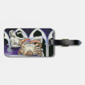 Ms Crabtree, The New World Bagagelabel (Achterkant horizontaal)