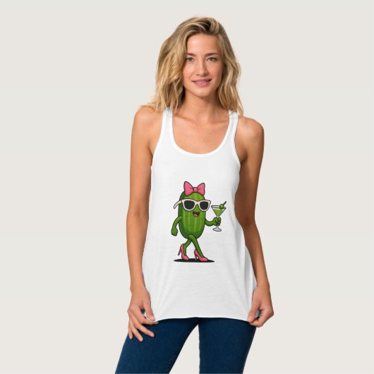 Ms. Cucumber Chic Tanktop (Volledige Voorkant)