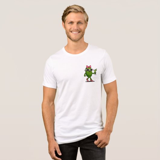 Ms. Cucumber Chic Tri-Blend Shirt (Voorkant volledig)