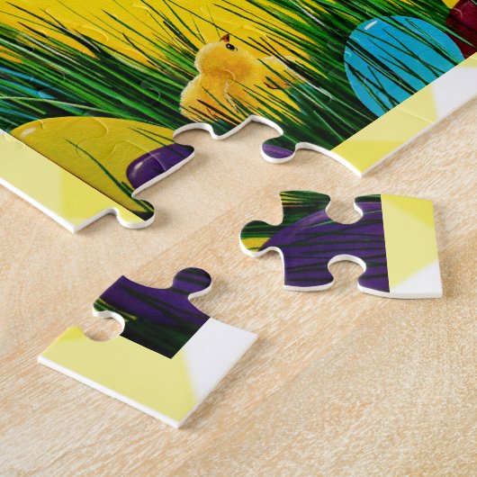"Ms Elizabeth's Paaswereld Jigzaag Puzzle Legpuzzel (Zijkant)
