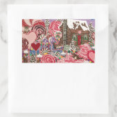 Ms Elizabeth's Peppermint World Rechthoekige Sticker (Tas)