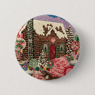 Ms Elizabeth's Peppermint World Ronde Button 5,7 Cm