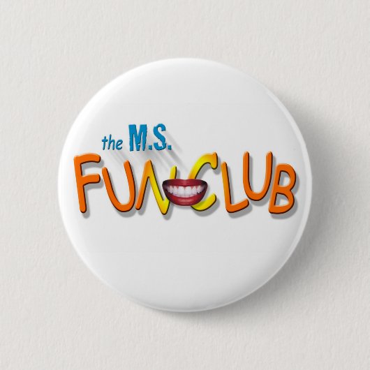 MS Fun Club Crest-knop Ronde Button 5,7 Cm (Voorkant)