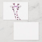 Ms. Giraffe schattig sarcastisch design Notitiekaartje (Voorkant / Achterkant)