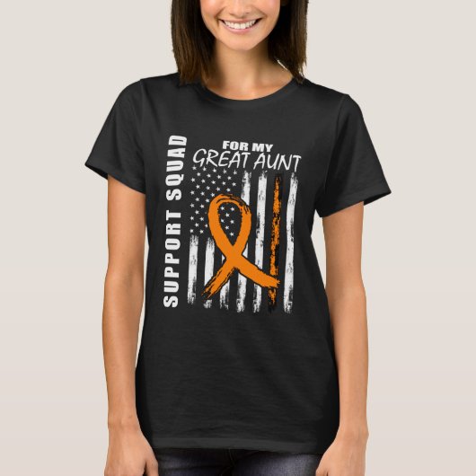 MS Great Aunt Multiple Sclerosis Awareness Flag Fa T-shirt (Voorkant)