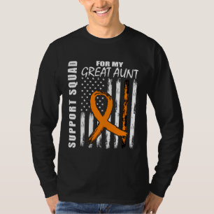 MS Grote tante Multiple Sclerose-bewustzijnsvlag V T-shirt
