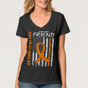 MS her Fight is mijn vechtvriend multiple sclerose T-shirt