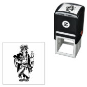 Ms Hippie Santa Zelfinktende Stempel (In situ)