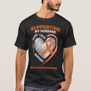 MS Husband Multiple sclerose WETENSCHAPPELIJKE MS T-shirt