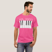 Ms. Keys Keyboard Piano Player Musical T-shirt (Voorkant volledig)