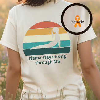 MS krijger, multiple sclerose, yoga liefhebber cad Tri-Blend Shirt