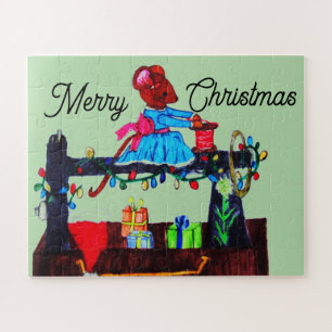 MS. MUIS MAAKT EEN KERSTMUTS  LEGPUZZEL