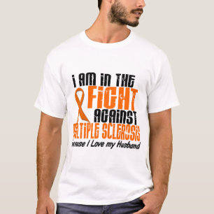 MS Multiple Sclerose in de strijd tegen MIJN MAN T-shirt