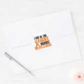 MS Multiple Sclerose IN HET GEVECHT 1 Ronde Sticker (Envelop)