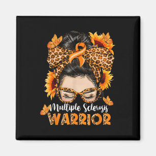 MS Multiple Sclerosis Warrior Awareness Oranje MEs Magneet