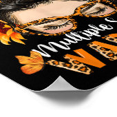 MS Multiple Sclerosis Warrior Awareness Oranje MEs Poster (Hoek)