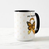 MS Sclérose en plaques Papillon Ribbon Mug (Devant droit)