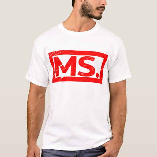 Ms Stamp T-shirt (Voorkant)