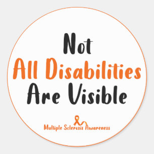 MS Sticker - Niet alle handicaps zijn zichtbaar