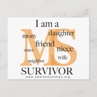 MS Survivor - vrouw Briefkaart