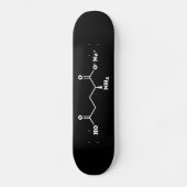 MSG Mononatrium glutamaat Molecule Chemische formu Skateboard (Voorkant)