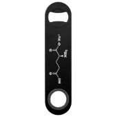 MSG Mononatrium glutamaat Molecule Chemische formu Speed Flessenopener (Achterkant)