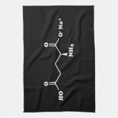 MSG Mononatrium glutamaat Molecule Chemische formu Theedoek (Verticaal)