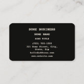 MSG Monosodium Glutamate Molecule Chemical Formula Visitekaartje (Achterkant)