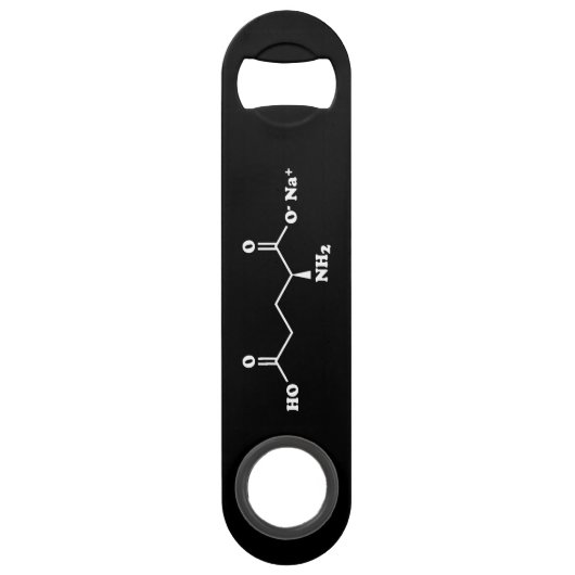 MSG Monosodium Glutamate Molecule Formule chimique (Devant)