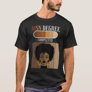 MSN verpleegkundige alumni afgestudeerd zwarte afr T-shirt