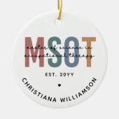 MSOT Master of Science in Occupational Therapy Keramisch Ornament (Voorkant)