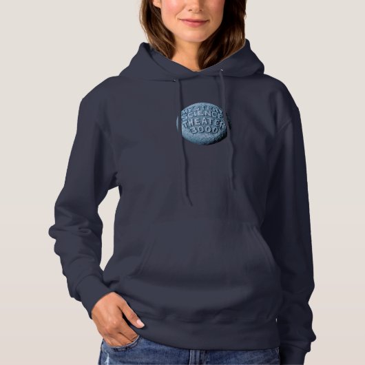 MST3K Moon Hoodie (marine) (Voorkant)