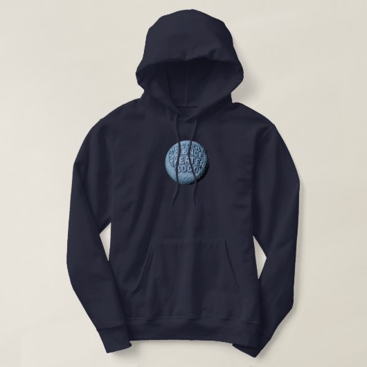 MST3K Moon Sweat - shirt à capuche (bleu marine) (Design devant)