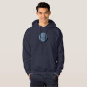 MST3K Moon Sweat - shirt à capuche (bleu marine) (Devant entier)