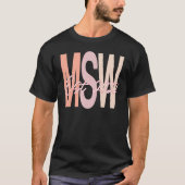 Msw 2022 Afstuderen sociale werkmeesters Graad T-shirt (Voorkant)