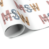 MSW Master of Social Work Retro Afstuderen Cadeaupapier (Rol Hoek)