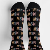 MSW Master of Social Work Retro Afstuderen Sokken (Top)