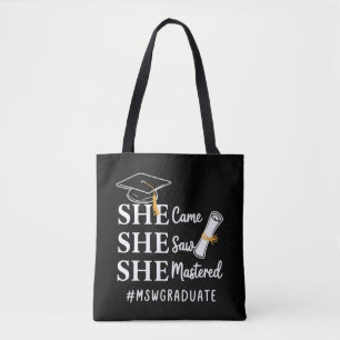 MSW Masterdiploma Master Sociaal Werk Afgestudeerd Draagtas