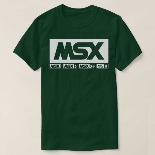 MSX Logos Retro Computer T-shirt (Design voorkant)
