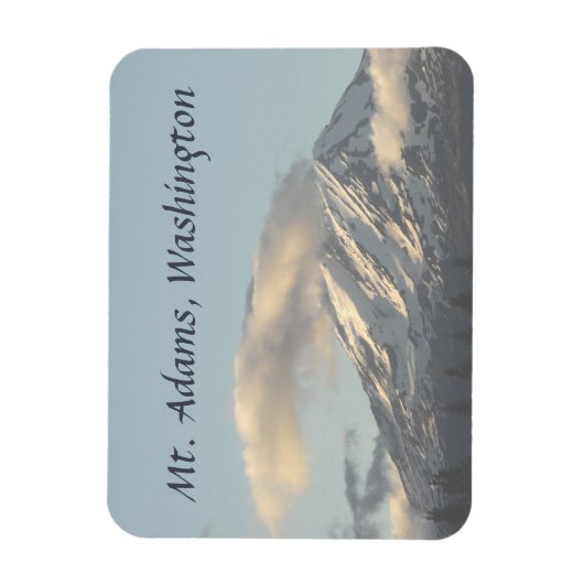 Mt. Adams, Washington met Cloud Photo Magneet (Verticaal)