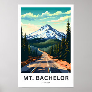 Mt. Bachelor Oregon Reisprint Poster