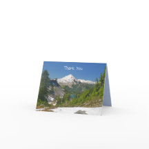 Mt Baker Alpine Landscape en Blue Sky Foto