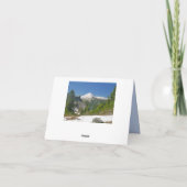 Mt Baker Alpine Landscape en Blue Sky Foto Bedankkaart (Achterkant)