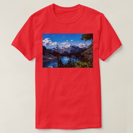 Mt Baker en Baker Lake T-shirt (Design voorkant)