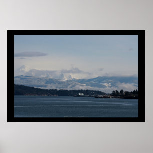 Mt. Baker, Guemes Island en Rosario Strait Poster
