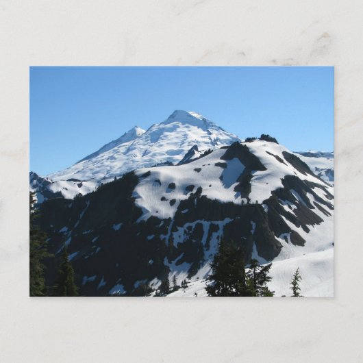 Mt Baker in juli Briefkaart (Voorkant)