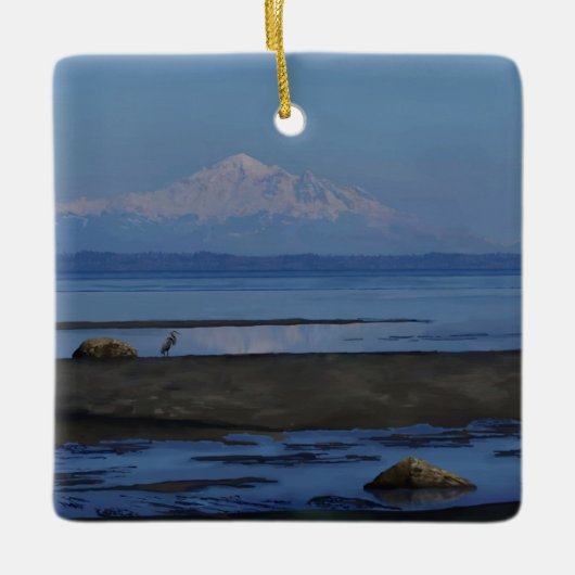 Mt. Baker Keramisch Ornament (Voorkant)