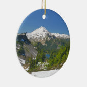 Mt. Baker Landscape Photo Circle Ornament (Rechts)