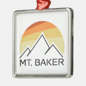 Mt. Baker Retro Metalen Ornament (Links)